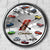 Dodge Challenger Wall Clock - History Dodge Challenger Collection Art Hanging Clock