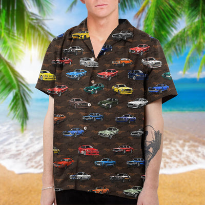 Mustang Art Hawaiian Shirt and Beach Short - Mustang Collection Design