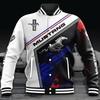 Mustang Baseball Jacket - All Over Print Mustang Art Design