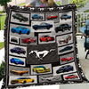 Mustang Collection Art Quilt - Mustangs In Frames Quilt