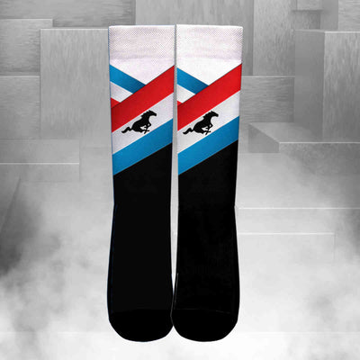 Mustang Crew Socks - Casual Mustang Art Socks