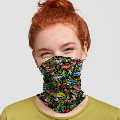 Mustang Neck Gaiter/Bandana - Mustang Collection Art Hawaiian Style