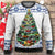 Mustang Wool Ugly Sweater - Mountain Christmas Tree Of Mustangs