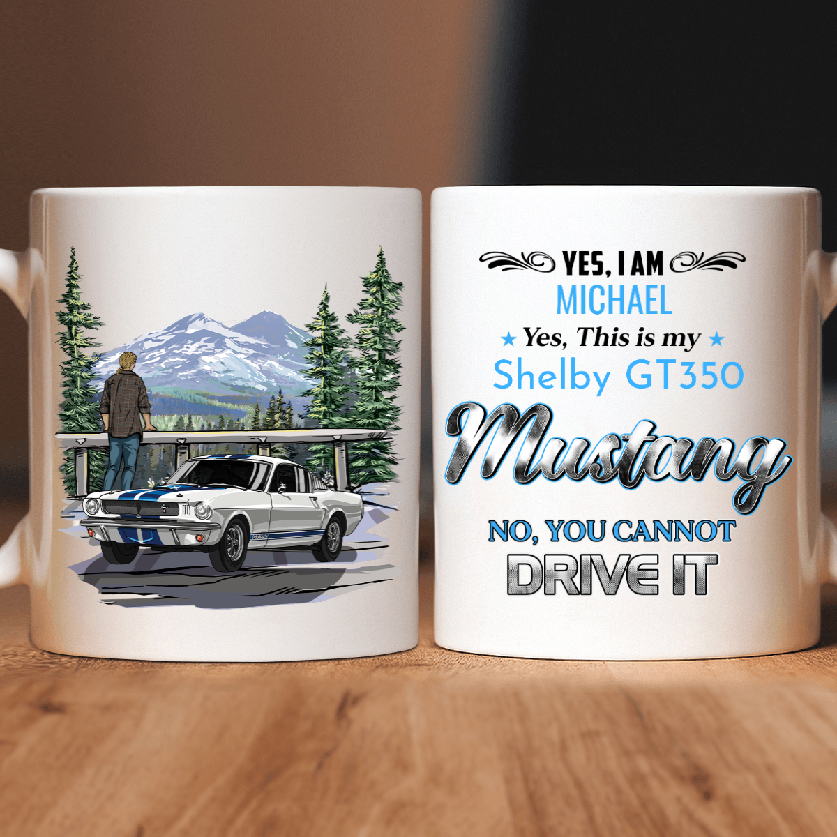 Racing Car Design Custom Coffee Mug