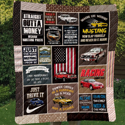 Mustang Art Quilt - Mustang Collection And Life Quotes