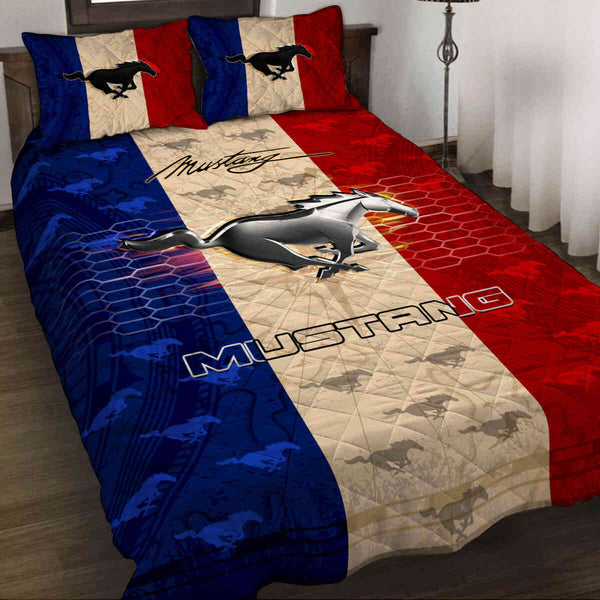 Mustang shop quilt cover