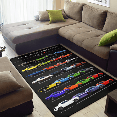 Dodge Challenger Premium Art Rug - Dodge Challenger Collection Non-slip Floor Covering