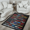 Mustang Premium Art Rug - Mustang Collection Non-slip Floor Covering New Version