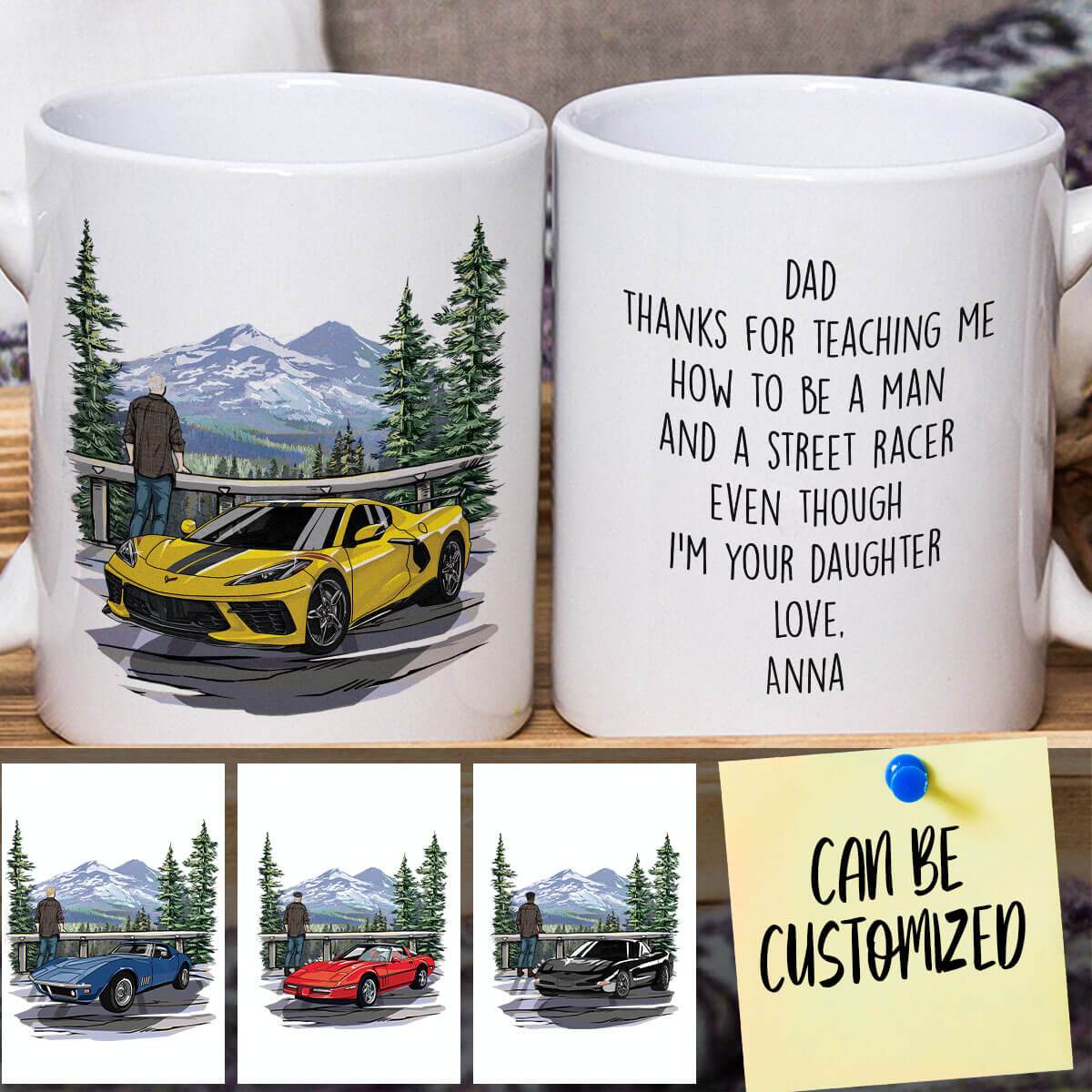 Personalized Vette Dad Mug