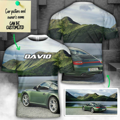 Personalized Car 3D Art All Over Print T-shirt