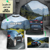 Personalized Car 3D Art All Over Print T-shirt