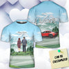 Personalized Vette Couple 3D Art All Over Print T-shirt