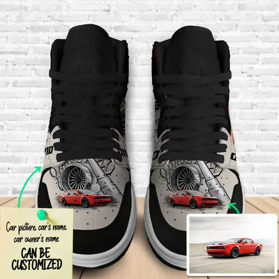 Personalized Racing Car AJ Style Sneakers