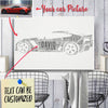 Personalized Car Racing Dad Typography Word Art