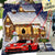 Personalized Christmas Quilt - Vette Enthusiast  Family Christmas Night