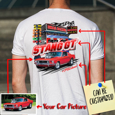 Customized Drag-Racing Art T-shirt