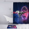 Mustang Bathroom Combo - Special Mustang Art Mat Set and Shower Curtain