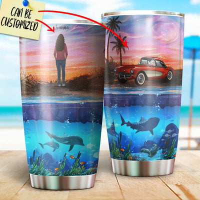 Vette Collection On Island Stainless Steel Tumbler