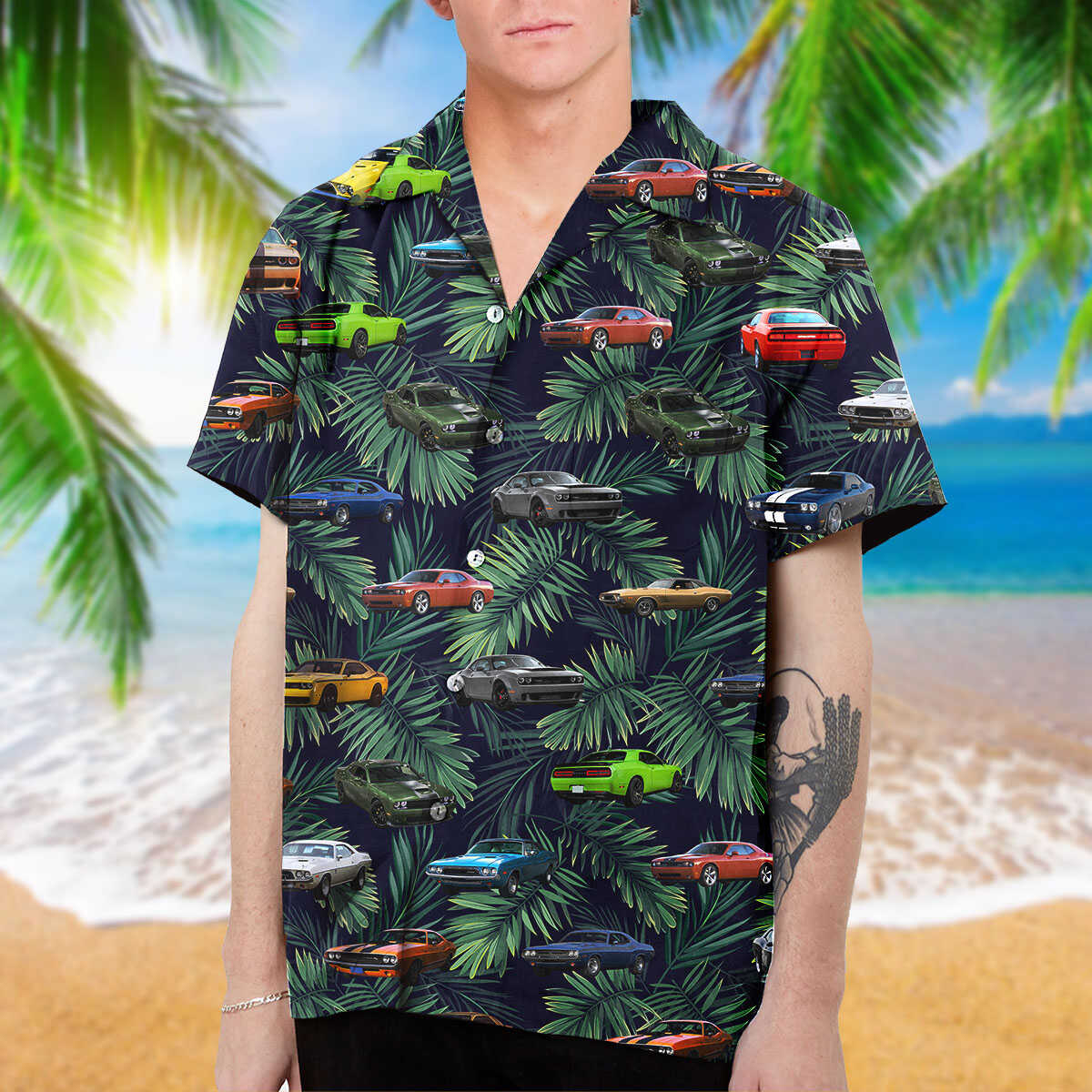 Challenger Collection Art Hawaiian Shirt and Beach Short