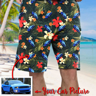 Personalized Car Collection Hawaiian Shirt and Beach Short