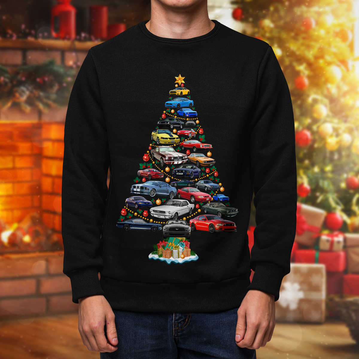 Mustang Christmas Sweatshirt