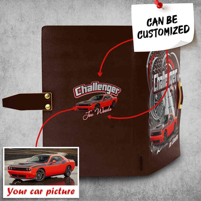 Personalized Car Racing Leather Notebook