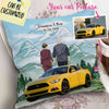 Personalized Car Couple Decorative Pillow