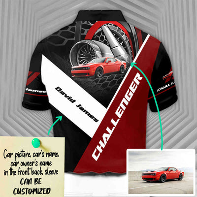 Personalized Challenger Short Sleeve Polo T-Shirt