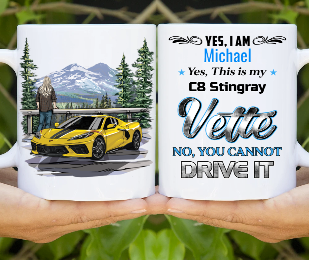 PERSONALIZED VETTE GRAPHIC ART MUG