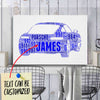 Personalized 911 Racing Fan Typography Word Art