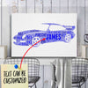 Personalized 911 Racing Fan Typography Word Art