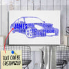 Personalized 911 Racing Fan Typography Word Art