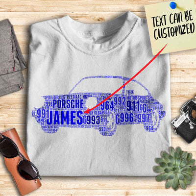 Personalized 911 Racing Fan Typography Word Art