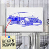 Personalized 911 Racing Fan Typography Word Art