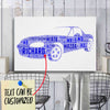 Personalized Miata Racing Fan Typography Word Art