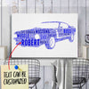 Personalized Mustang Typography Word Art - Typography T-shirt And Canvas For Racing Fans