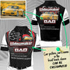 Personalized Dad Racing Car Short Sleeve Polo T-Shirt